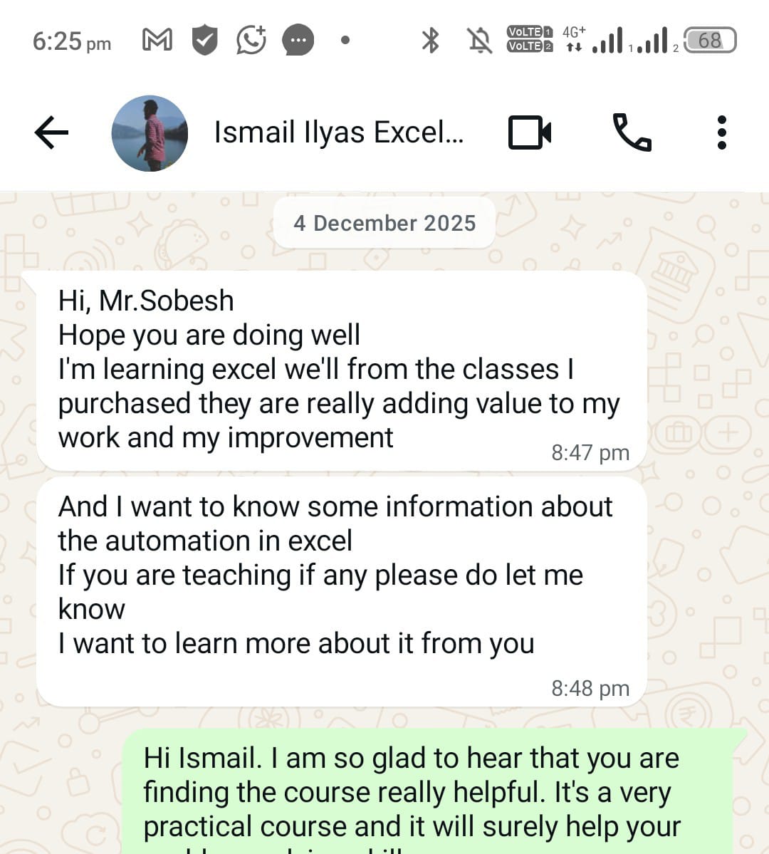 Illyas student feedback